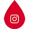 Kropla krwi z logo instagram